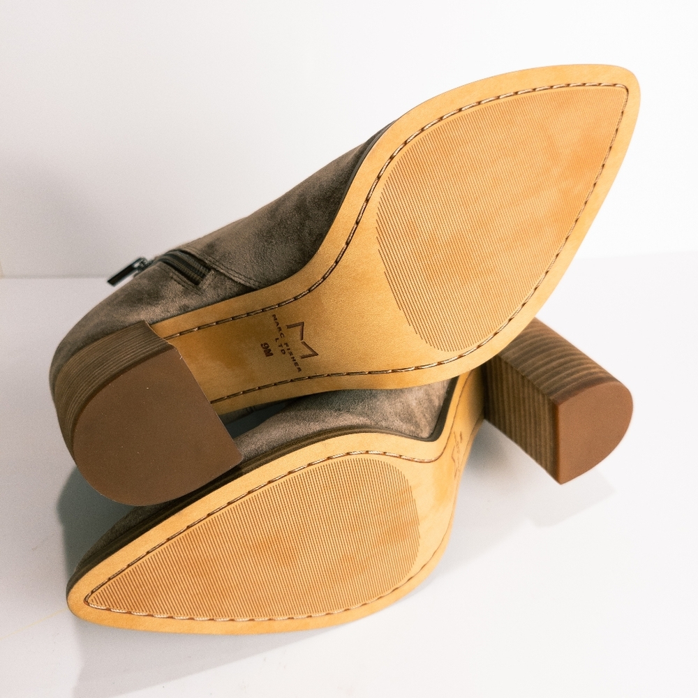 Marc Fisher LTD Giana Western Bootie -Beige/Taupe - Picture 4 of 4